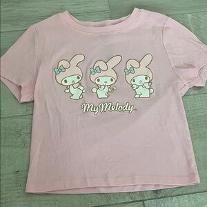 Hello Kitty Pink My Melody Short Sleeve Tee